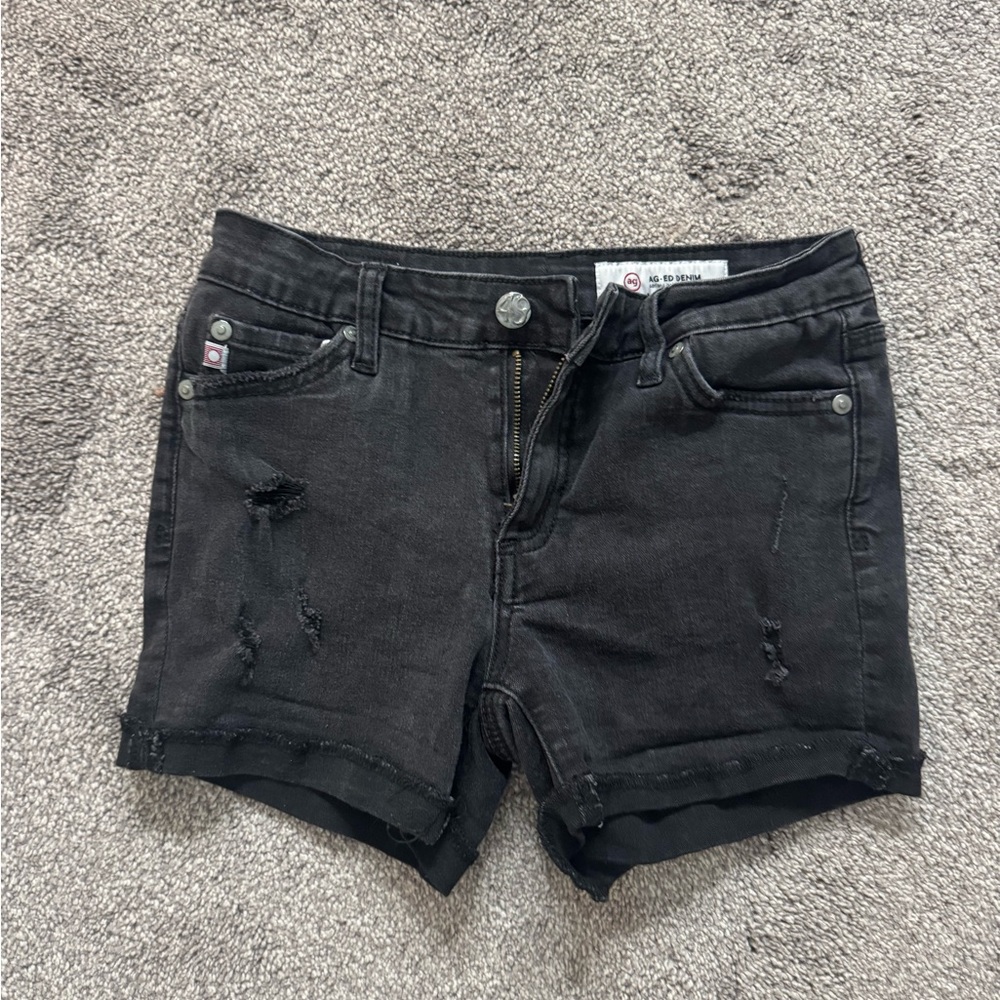 AG Adriano Goldschmied Kids The Heather Boyfriend Roll Up Shorts - 14 kids